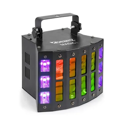 Produktbild von BeamZ 153.733, Disco-Laserprojektor & Stroboskop, Schwarz, LED, 9 Lampen, Blau, Grün, Pink, Rot, Warmweiß, Weiß, 7 Kanäle
