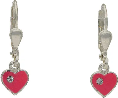 Produktbild von JuwelmaLux Kinder Ohrringe Herz mit Zirkonia 925 Silber JL16-06-0111