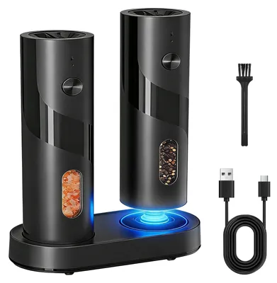 Elektrische Salz- und Pfeffermühlen-Set, 2er-Set, 110 ml, USB-C