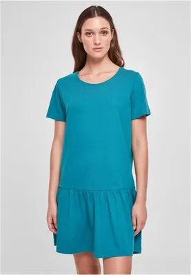 Produktbild von Urban Classics - Damen Valance T-Shirt Kleid WATERGREEN XS