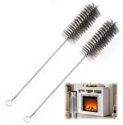 Productafbeelding van Schoorsteenborstel - Kachelbuisborstel - Ø 40 mm - Set van 2
