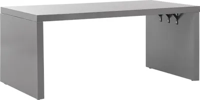 Produktbild von BELIANI Esstisch Grau Beton 180 x 90 cm U-Form Outdoor&Indoor industriell Loft Stil Gartentisch Esszimmertisch Garten Esszimmer