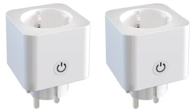 Produktbild von Ledvion 2er set Smart WLAN Steckdose weiß Wi-Fi 16A