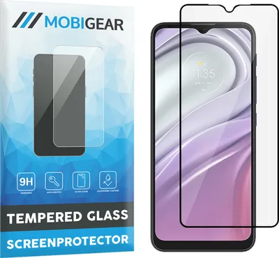 Produktbild von Mobigear Premium  Motorola Moto G20 Panzerglas Gehärtetes Glas Displayschutz - Hüllenfreundlich - Schwarz