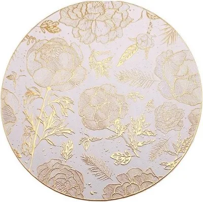 Immagine prodotto di Flamenco Mystique Velká Stolní Podložka 38 cm, Zlatá, PVC Materiál