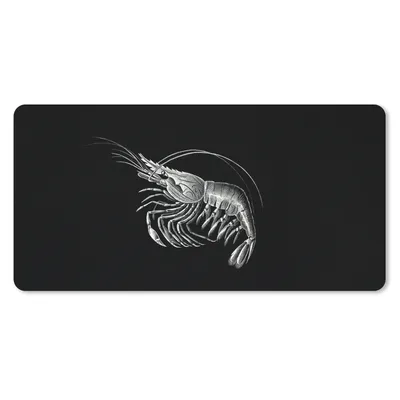 Produktbild von MuchoWow® Schreibtischunterlage Shrimps - Vintage - Ernst Haeckel - Tiere - Kunst 80x40 cm - XXL Mauspad - Gaming Mauspad