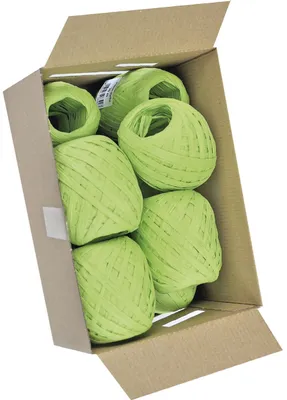 Produktbild von Goldina® 1094 07551 1030 Eiknäuel Raffia - 7 mm x 30 m, apfelgrün
