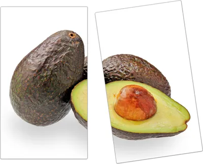 Produktbild von Spritzschutz Herdabdeckplatte Schneidebrett aus Glas Avocado frisch 2-Teilig (60x52cm)