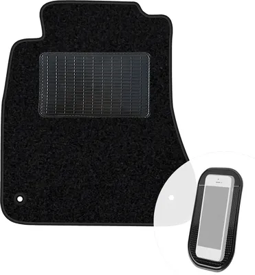 Produktbild von moto-MOLTICO Fahrer Fußmatte Auto Velours Fahrerseite Autoteppiche Schwarz Fahrermatte 1-teilig passend für Lexus IS 250 2005-2013