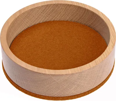 Produktbild von HEY-SIGN runde Holzschale BOWL Eiche massiv mit Filzeinlage viele Farben, Hey Sign_Farbe:29 - Walnuss, Hey Sign_Größe:S