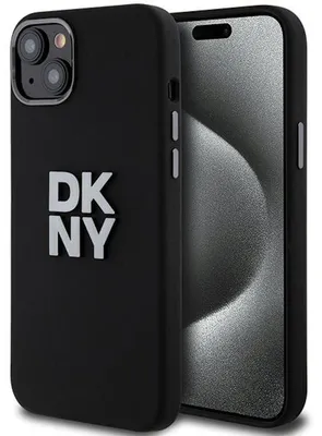 Obrázek produktu pro DKNY Liquid Silicone Metal Logo - pouzdro pro iPhone 15 / 14 / 13 (černé)