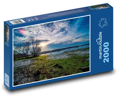Obrázek produktu pro Puzzle 2000 Jarní večer u jezera - martinpuzzle