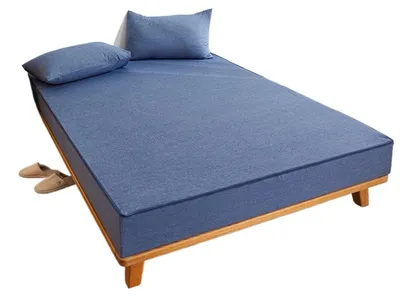 Image de Protection de matelas en coton avec fermeture éclair, pour une protection complète