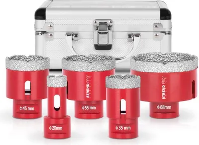Obrázok produktu pre Sada píl na diery Strend Pro Premium DCB11S5, 20-35-45-55-68 mm, M14, diamantová, profesionálna