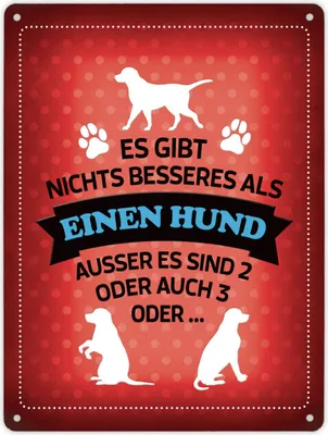 Produktbild von Metallschild XL mit Spruch: Es gibt nichts besseres als ... Schild Blechschild