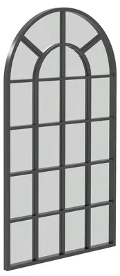 Obrázek produktu pro HOMCOM Nástěnné zrcadlo, zrcadlo do šatny, 110 x 65 cm, zrcadlo do předsíně s kovovým rámem