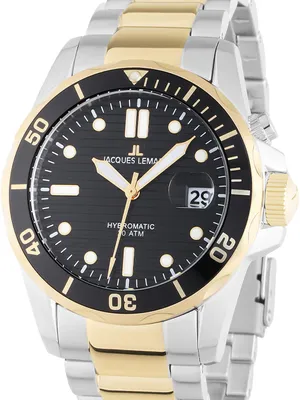 Produktbild von Jacques Lemans Armbanduhr Automatic Hybromatic Silver - Gold