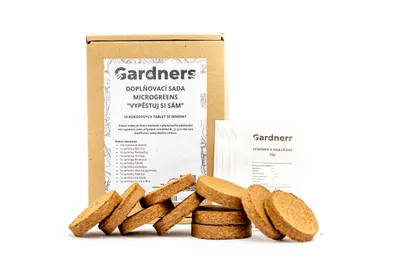Obrázok produktu pre Gardners "Grow Your Own" Microgreens Refill Set XL, 10 tabliet kokosových semien