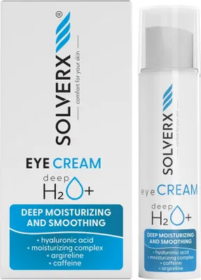 Produktbild von Solverx Intensiv Feuchtigkeit Augencreme, 15 ml - Optimale Pflege für Strahlende Augen