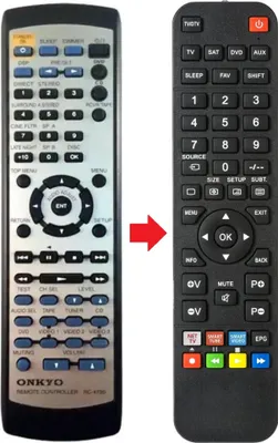 Produktbild von Fernbedienung geeignet für ONKYO TXSR500E | TXSR501