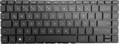 Produktbild von DEUTSCHE - Tastatur Schwarz,Ohne Rahmen,Beleuchtung kompatibel für HP Pavilion 14-ab052TX N4G25PA