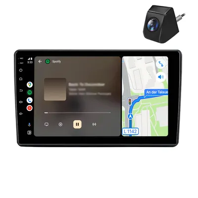 Obrázek produktu pro Autorádio CarPlay s kamerou pro Citroën Berlingo B9 a Peugeot Partner – Android, GPS navigace, Wi-Fi, DAB+, SWC, RDS, DSP, USB, Bluetooth, 2+64 GB