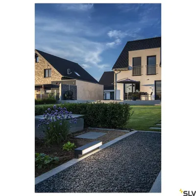 Produktbild von SLV 1003535 L-LINE OUT 60 FL, Outdoor LED Wandleuchte anthrazit CCT switch 3000/4000K IP65