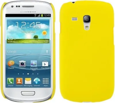 Produktbild von Schutzhülle Hard Case Hülle für Handy Samsung Galaxy S3 mini i8190 / i8195 / i8200 gelb