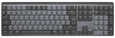 Produktbild von Logitech Master MX Mechanical, Kabellos, RF Wireless + Bluetooth, Mechanischer Switch, AZERTY, LED, Graphit