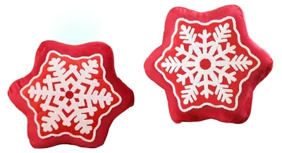 Productafbeelding van Set van 2 kerstkussens voor decoratie, blauw, 44x44 cm