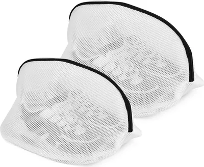 Produktbild von 4 Stück Wäschebeutel für Schuhe/Sneaker Waschmaschine mit Reißverschluss Schuh-Wäschebeutel Schuhbeutel Wäschesack Schutz Wäschenetze für Aufbewahrung und die Reise