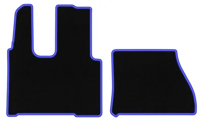 Immagine prodotto di Tappetini in velluto Nero/Blu per Mercedes Actros MP4 0 Set 2 pezzi