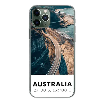Produktbild von MuchoWow® Handyhülle Schutzhülle Hülle für iPhone 11 Pro Australien - Meer - Schnellstraße - Sommer Silikon Softcase Handy Hülle - Handy