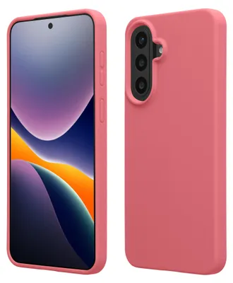 Produktbild von kwmobile Handyhülle für Samsung Galaxy A57 5G Hülle - Case Silikon - Kabelloses Laden - Schutzhülle Cover in Dark Rose