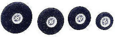 Produktbild von Graupner Moosgummi-Leichtrad55mm VE2