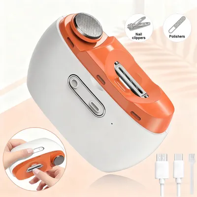 Produktbild von 2 in 1 Baby Nagelfeile Automatischer Nagelschneider Nagelpolierer mit LED Licht