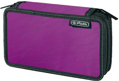 Produktbild von Herlitz Doppeldecker Federtasche / Federmappe / Schüleretui / Farbe: violett