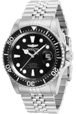 Obrázek produktu pro Invicta Pro Diver 30091 - Pánské Náramkové Hondiky - Automatické - Nerezová ocel s černým ciferníkem - 42mm