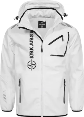 Produktbild von 2XL KJ-140|KIRKJUBØUR® "Alvik" Herren SOFTSHELLjacke 10.000 mm Wassersäule weiß/schwarz