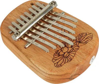 Produktbild von Gecko Kalimba Daumenklavier Modell K-8CA, Mahagoni, C-Stimmung, 75 x 105 x 20 mm