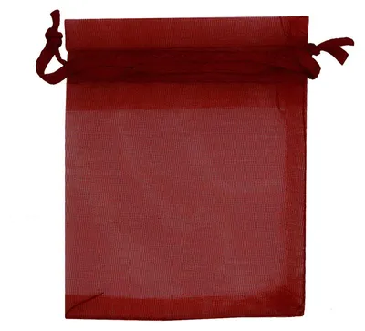Organza-Beutel 50 Stück Geschenkbeutel Organzabeutel Gastgeschenk 12x9cm dunkelrot