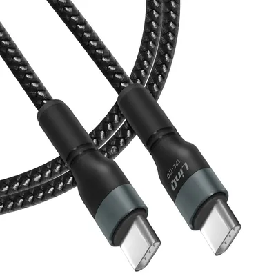 Obrázok produktu pre USB-C / USB-C Power Delivery 60W kábel na rýchle nabíjanie s dĺžkou 1,2 m LinQ Black