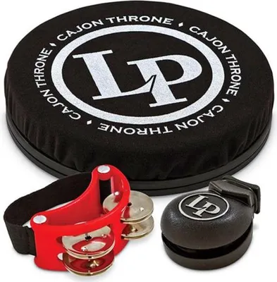Produktbild von LP Latin Percussion LPCP1 Cajon Zubehör-Set Tambourin Kastagnette
