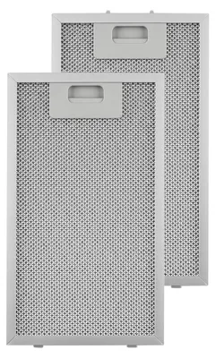 Produktbild von Klarstein Aluminium-Fettfilter - Austauschfilter, Ersatzfilter, 2 x Filter, Klickverschluss, 18,5 x 31,8 x 0,9 cm, ca. 145g, Aluminium, für Klarstein Lorea Dunstabzugshauben, silber