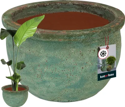 Obrázek produktu pro KOTARBAU® Květináč keramický velký Výška 25 cm ⌀ 38 cm Venkovní květináč Venkovní květináč velký a mrazuvzdorný Venkovní a pokojové květináče Venkovní květináče Květináč na orchideje keramický