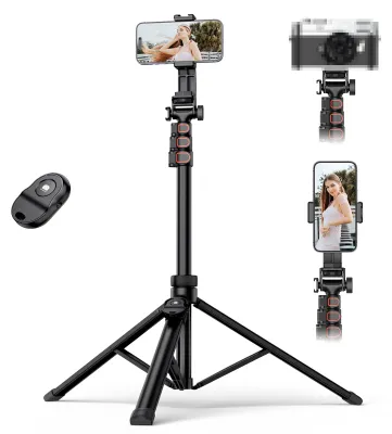 Obrázek produktu pro 1,6 m telefonní stativ s BT selfie tyčí pro vlogování, ANDOER hliníková slitina kompatibilní s předními značkami GODOX