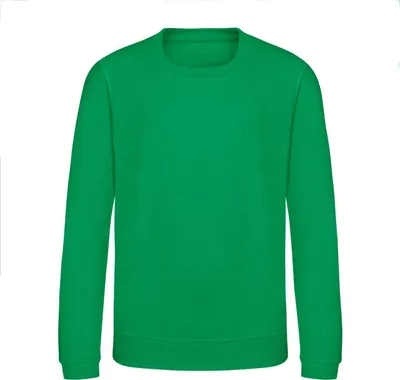 Produktbild von Just Hoods Jungen Sweatshirt Kinder Sweat Shirt Pulli Sweater Pullover, Größe:1/2, Farbe:Kelly Green