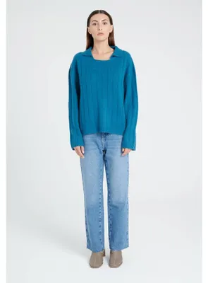 Produktbild von Studio Cashmere8 Damenpullover mit Rollkragen ZAYA 17 - Königsblau - Größe S-M