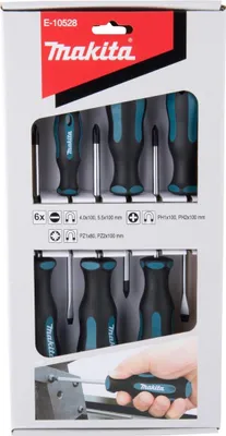 Produktbild von Makita E-10528 Schraubendreher-set 6 Einheiten Silber  Silber One Size
