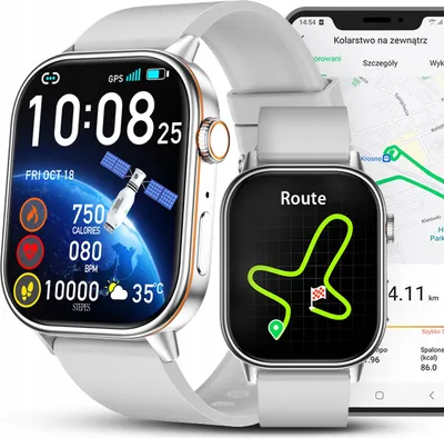 Zdjęcie produktu dla Smartwatch Damski Zegarek - GPS Sport Wodoodporny Rozmowy SMS - Menu PL